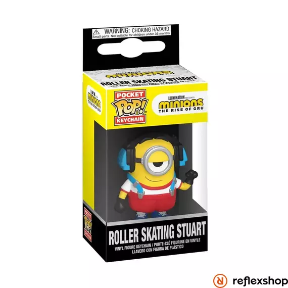 Funko POP! Keychain - Minions - Roller Skating Stuart figura