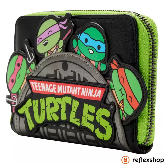 Loungefly Teenage Mutant Ninja Turtles körbe cipzáras pénztárca