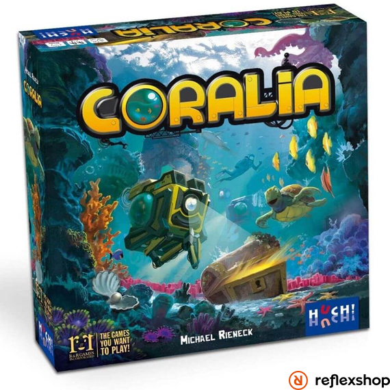 Coralia társasjáték dobozborító
