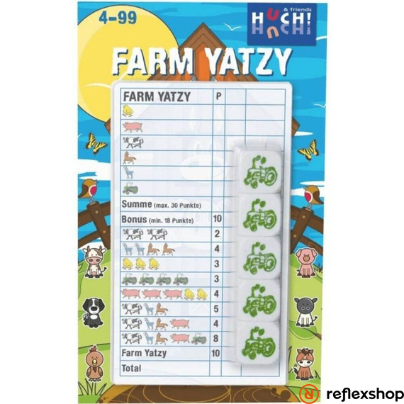 Farm Yatzy multinyelvű társasjáték borító
