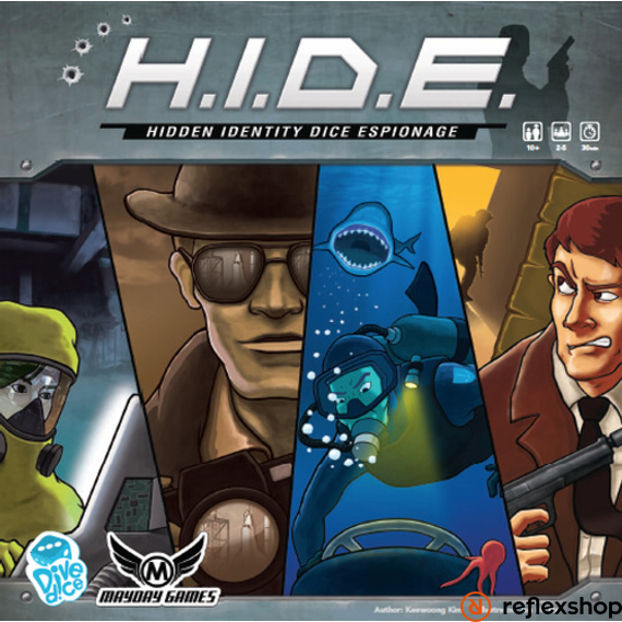 H.I.D.E. Hidden Identity Dice Espionage angol nyelvű társasjáték