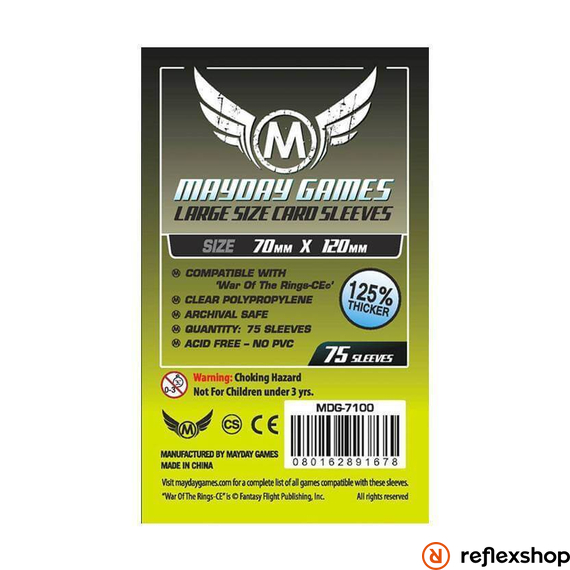 Mayday Games Különleges egyedi kiadás WOTR-CE kártyavédő (75 db-os csomag) 70 x 120 mm