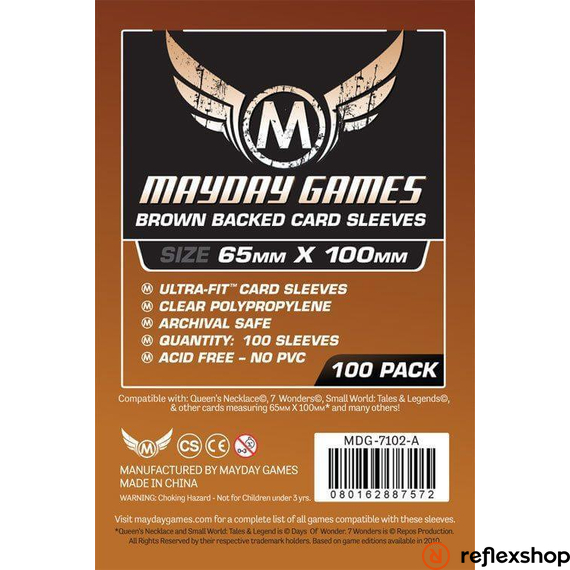Mayday Games Magnum Copper kártyavédő: 65 x 100 mm