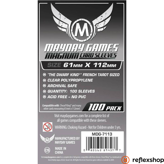 Mayday Games Magnum Platinum kártyavédő 61 x 112 mm
