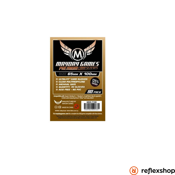 Mayday Games Premium Magnum Copper kártyavédő (80 db-os csomag) 65 x 100 mm