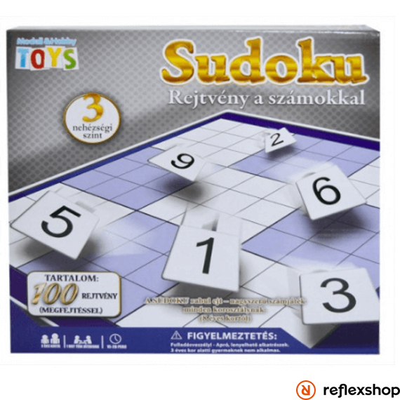 Sudoku rejtvény a számokkal