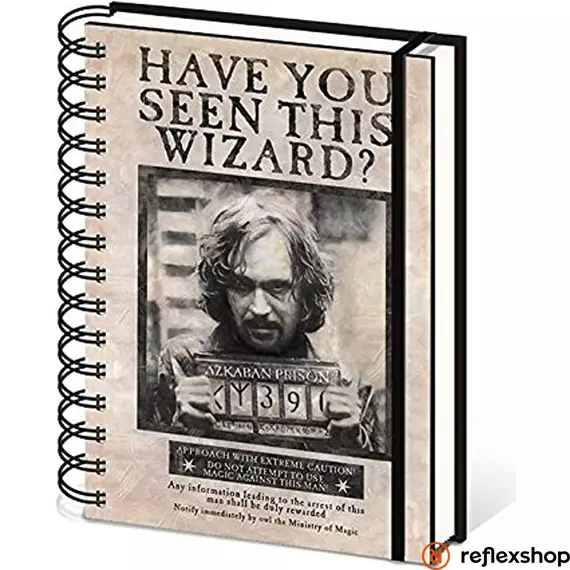 HARRY POTTER (WANTED SIRIUS BLACK) A5 NOTEBOOK