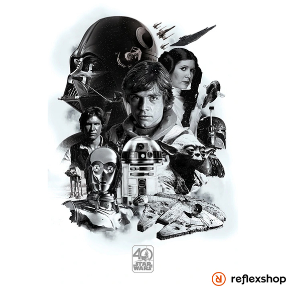 Star Wars 40th anniversary (Montage) maxi poszter