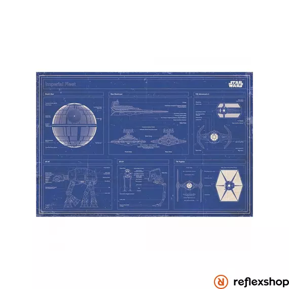 Star Wars: Imperial Fleet Blueprint maxi poszter