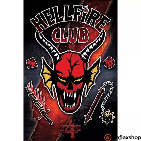 Stranger Things 4 (Hellfire club emblem rift) maxi poszter
