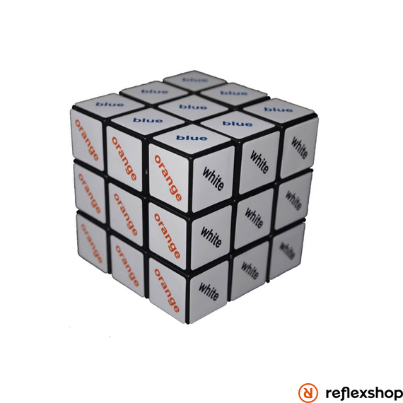 Rubik 3x3 szövegkocka színes