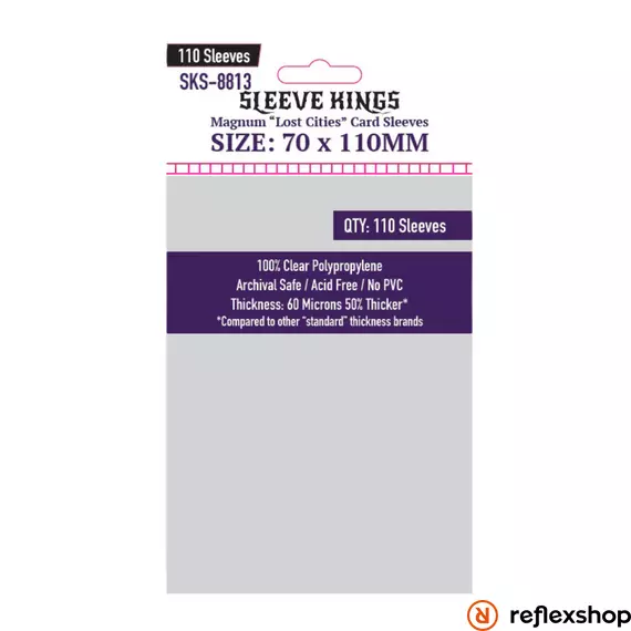 Sleeve Kings Magnum kártyavédő (110 db-os csomag) 70 x 110 mm