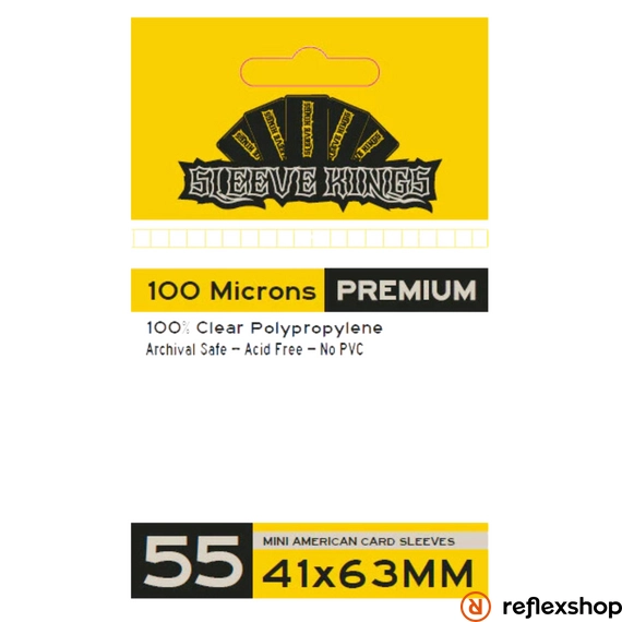 Sleeve Kings mini kártyavédő (55 db-os csomag) 41 x 63 mm