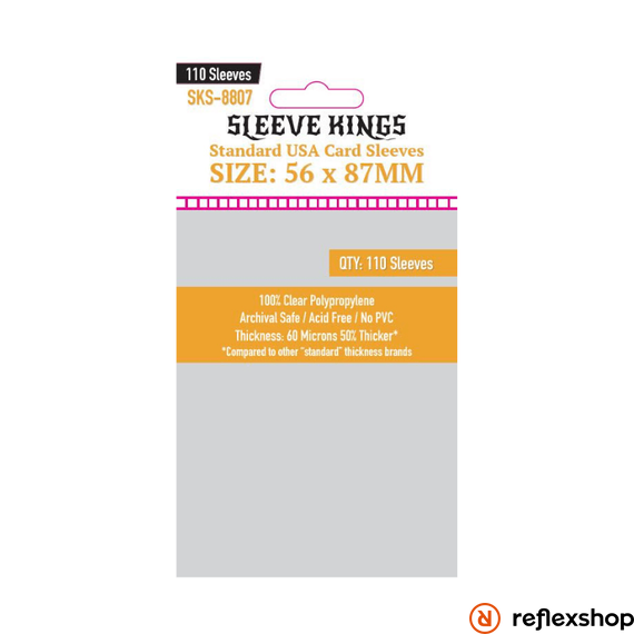 Sleeve Kings USA kártyavédő (110 db-os csomag) 56 x 87 mm