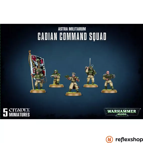 Astra Militarum: Cadian Command Squad minifigurák