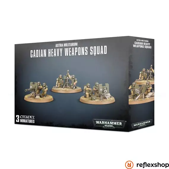 Astra Militarum: Cadian Heavy Weapon Squad minifigurák