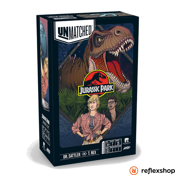 Unmatched: Jurassic Park – Dr. Sattler vs. T. Rex társasjáték
