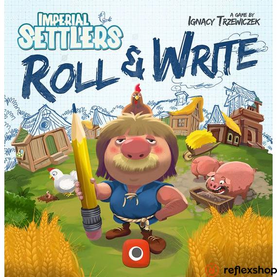 Portal Games - Imperial Settlers: Roll &amp; Write angol nyelvű társasjáték