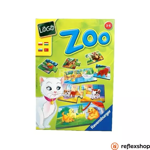 Ravensburger Logo Zoo Állatok és kölykeik társasjáték