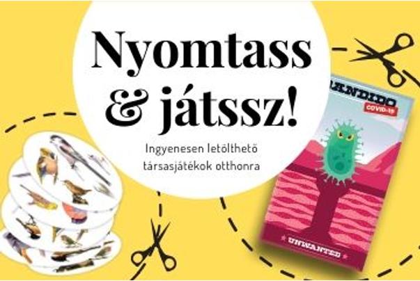 Maradj otthon, maradj játékban! | Zsebeld be az ingyenesen letölthető nyomtass-és-játssz társasjátékokat!