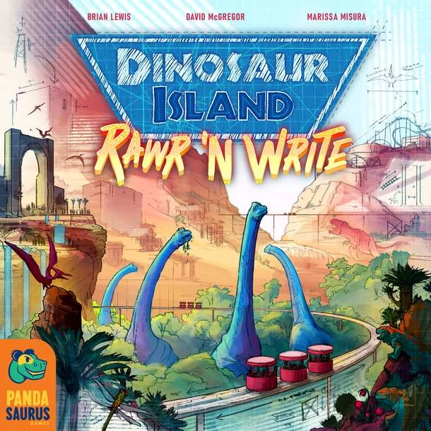 sticky Dinosaur Island - Rawr'N'Write társasjáték, angol nyelvű