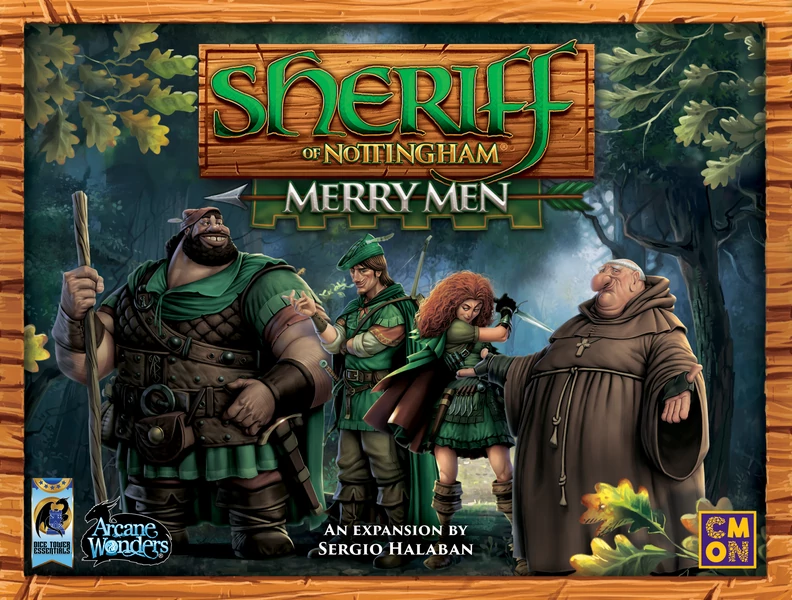 sticky Sheriff of Nottingham társasjáték Merry Men kiegészítő, angol nyelvű