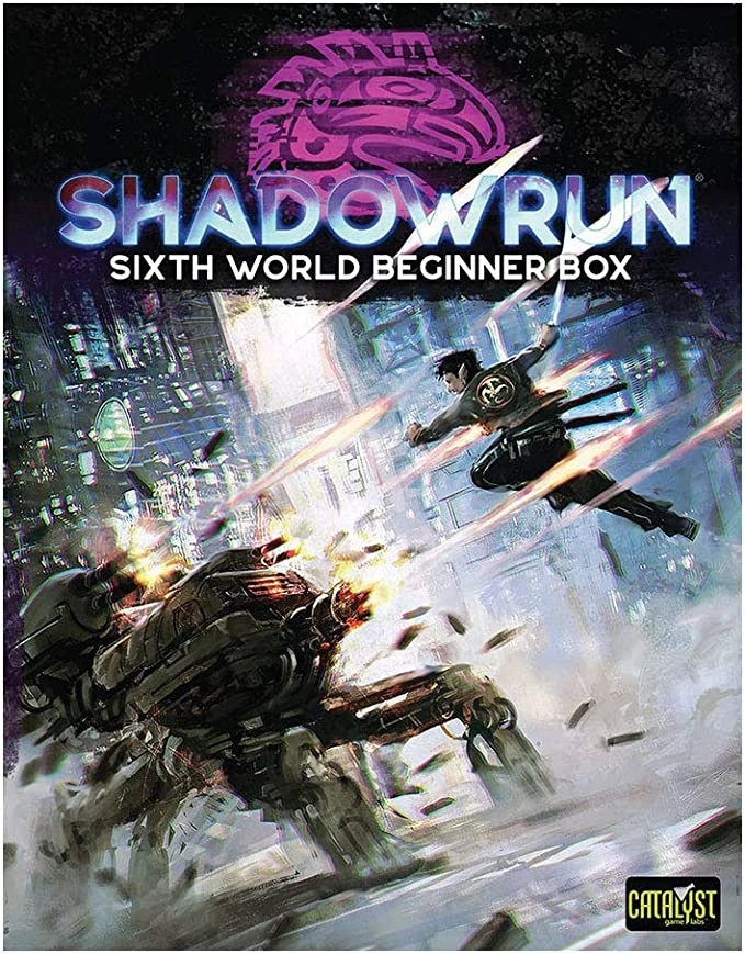 sticky Shadowrun Beginner Box 6th Edition, társasjáték, angol nyelvű