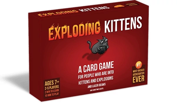 sticky Exploding Kittens Original Ed. társasjáték, angol nyelvű