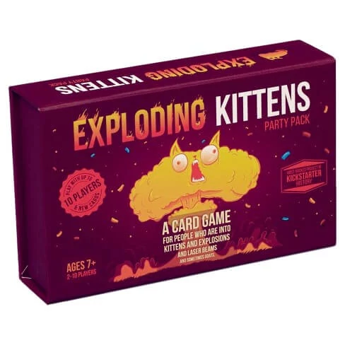 sticky Exploding Kittens Party Pack társasjáték, angol nyelvű