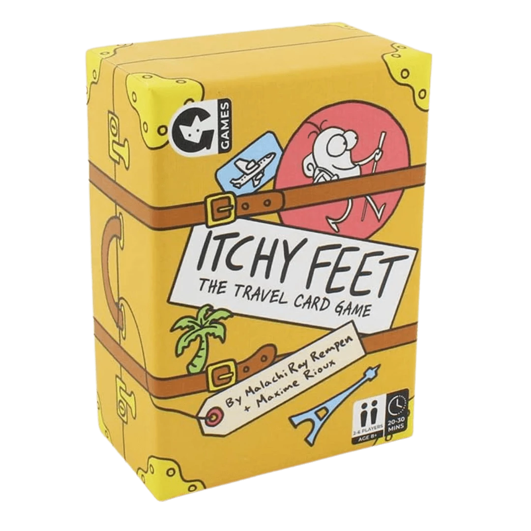 sticky Itchy Feet: The Travel Game társasjáték, angol nyelvű