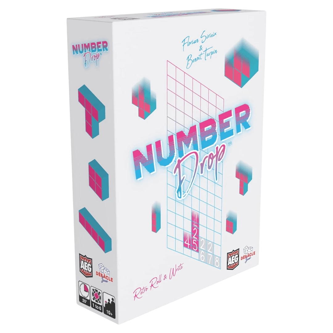 sticky Number Drop társasjáték, angol nyelvű
