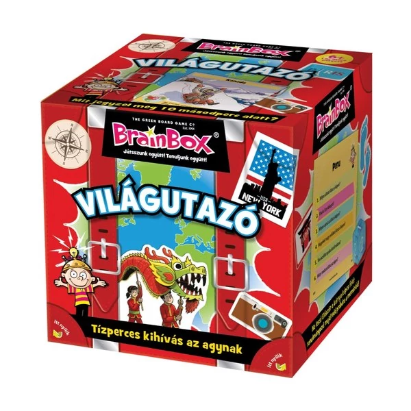 sticky Brainbox Világutazó társasjáték