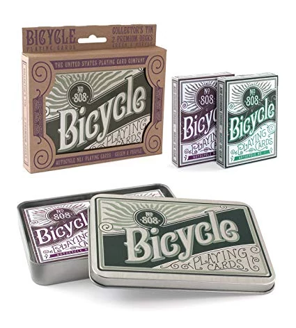 sticky Bicycle retro Tin Gift kártyaszett