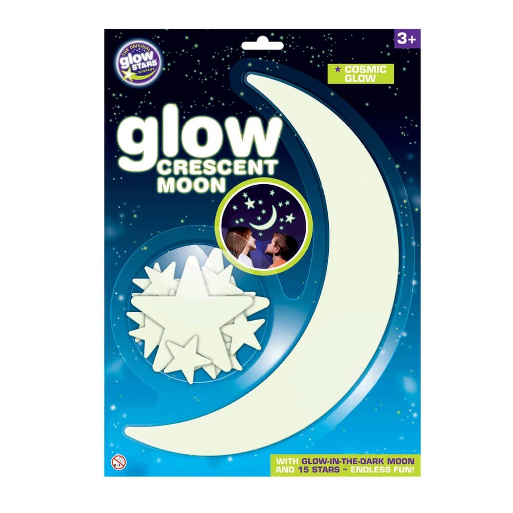 sticky Glow Félhold, foszforeszkáló matricaszett