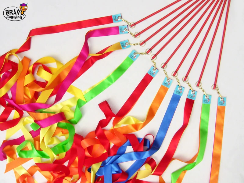 sticky Bravo RibbonWand szalagos pálca, sárga és zöld szalaggal