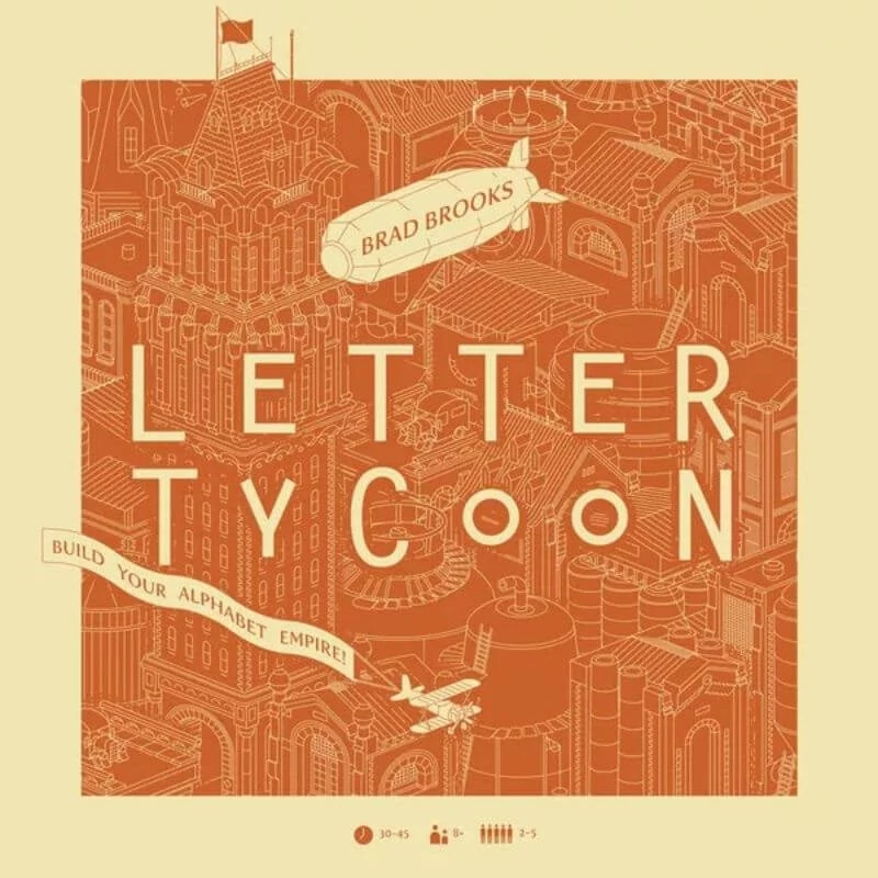 sticky Letter Tycoon társasjáték, angol nyelvű