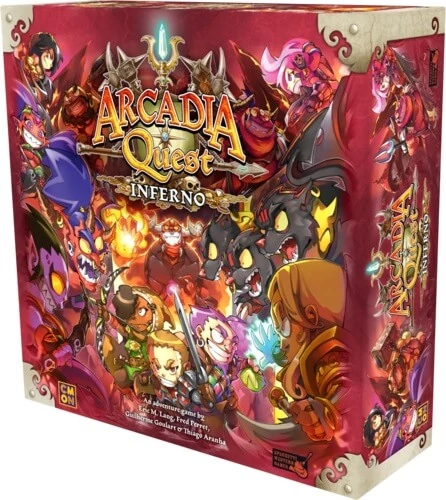 sticky Arcadia Quest Inferno angol nyelvű társasjáték