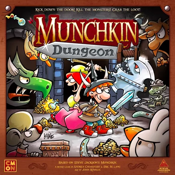 sticky Munchkin Dungeon társasjáték, angol nyelvű