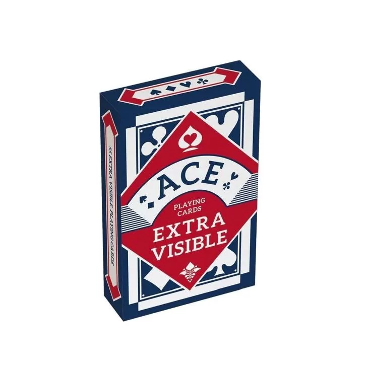 sticky ACE EXTRA NAGY index römi kártya kék hátlappal linen finnish kártyakarton