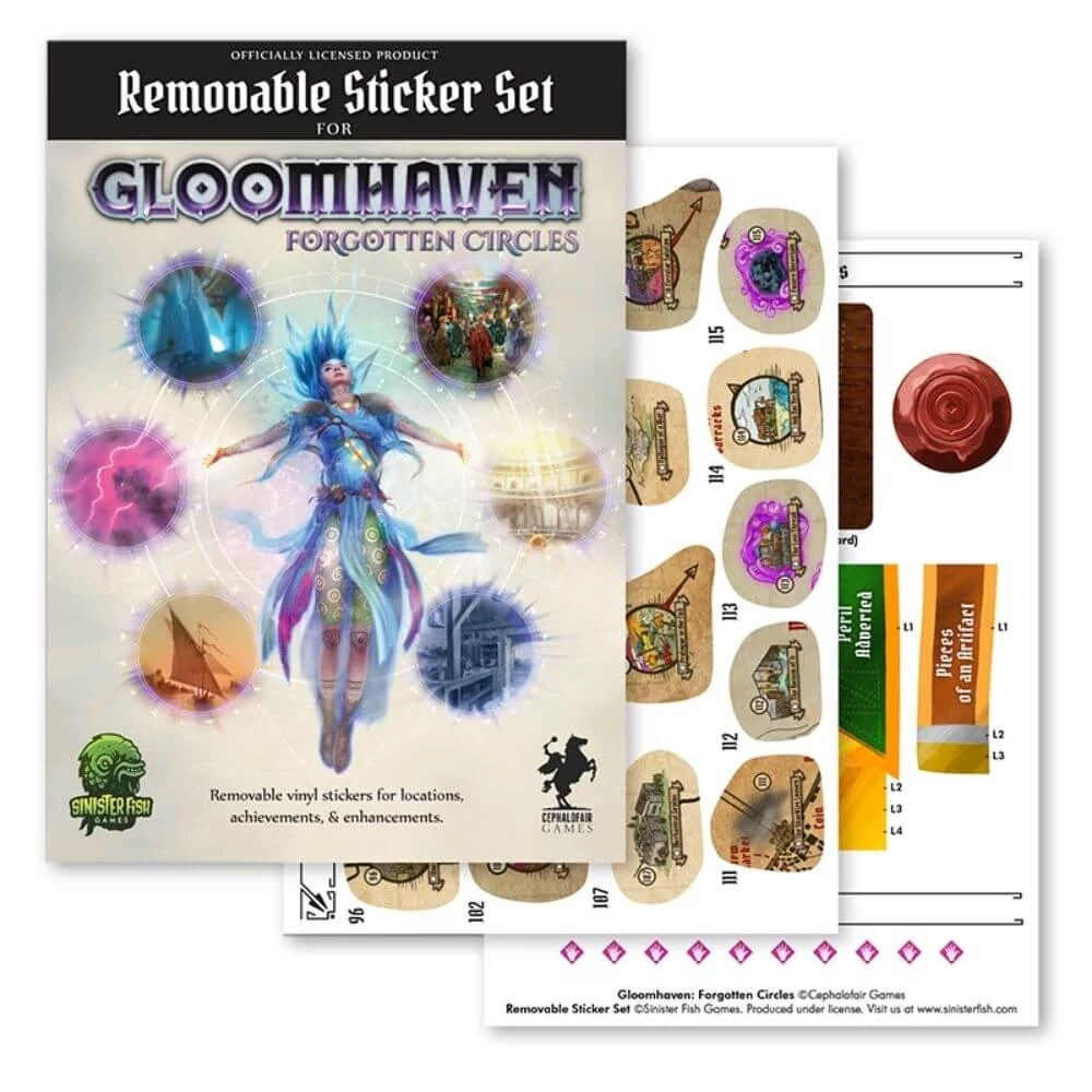 sticky Gloomhaven: Forgotten Circles kiegészítő, matricaszett