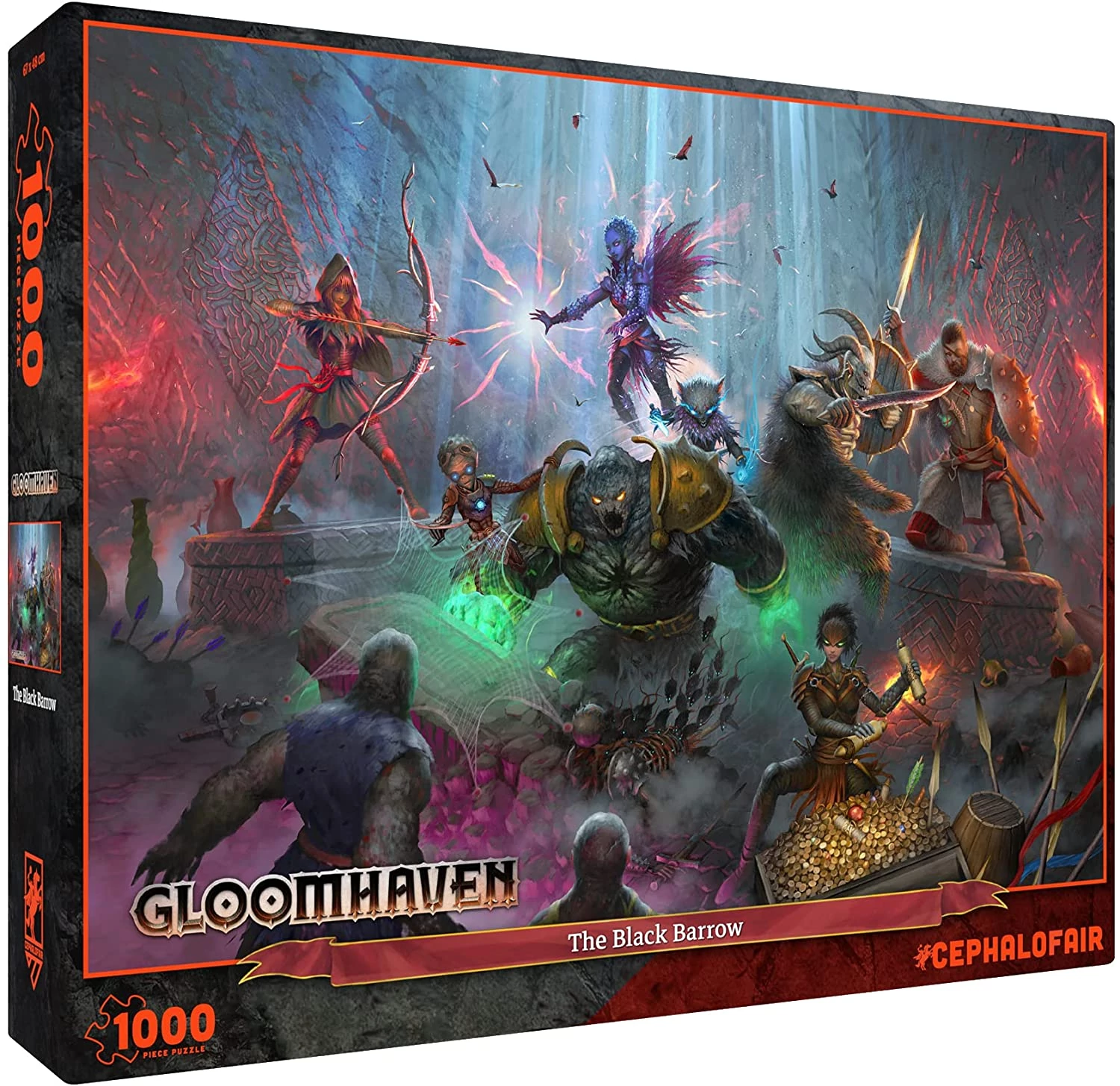 sticky Gloomhaven –The Black Barrow, 1000 db-os puzzle