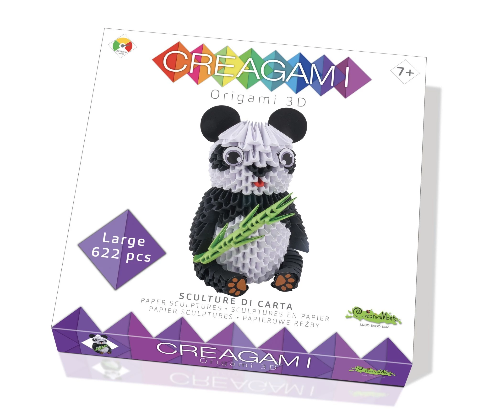 sticky Creagami -3D origami készlet, Panda (nagy)