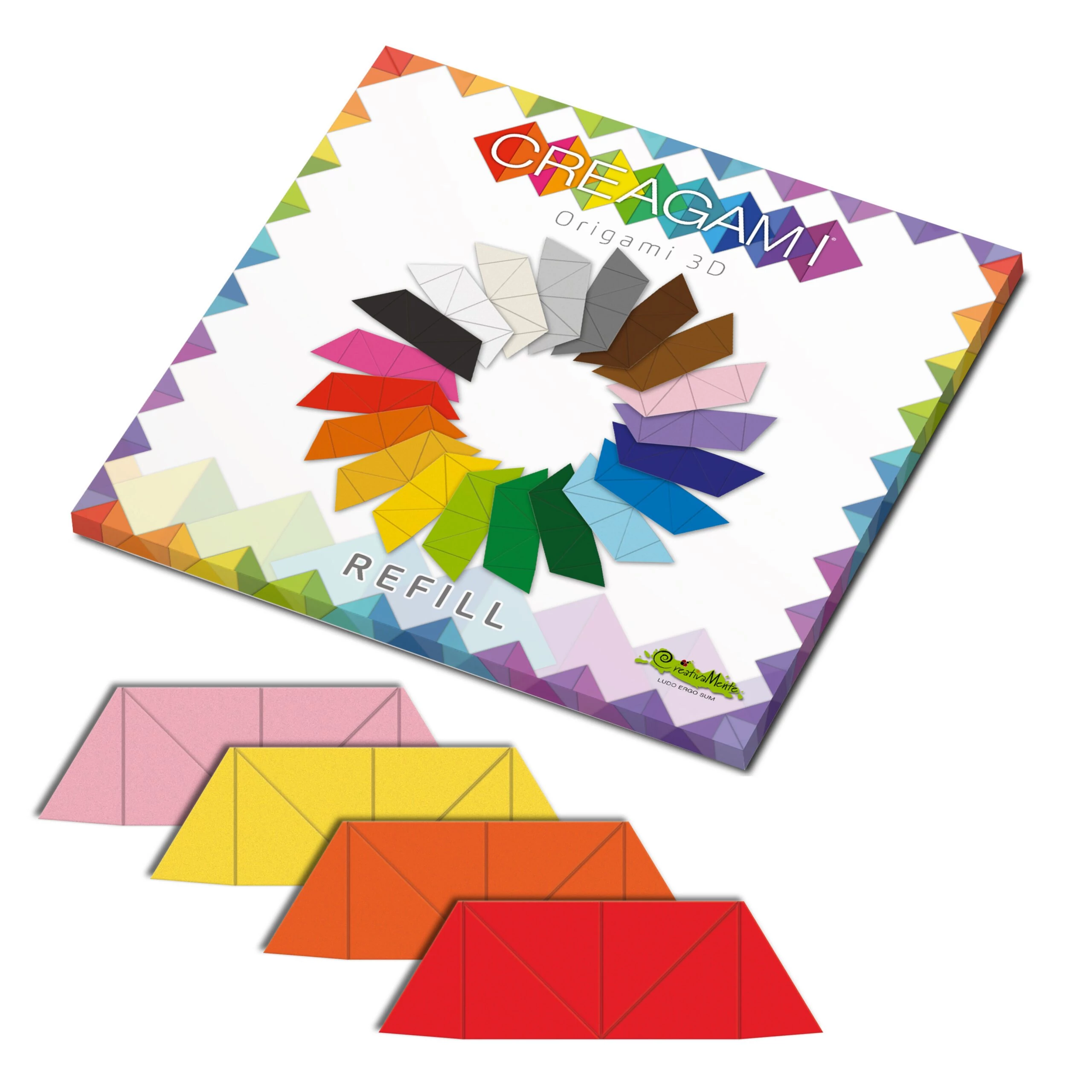 sticky Creagami utántöltő , 3D origami készlethez, többszínű, almás pite