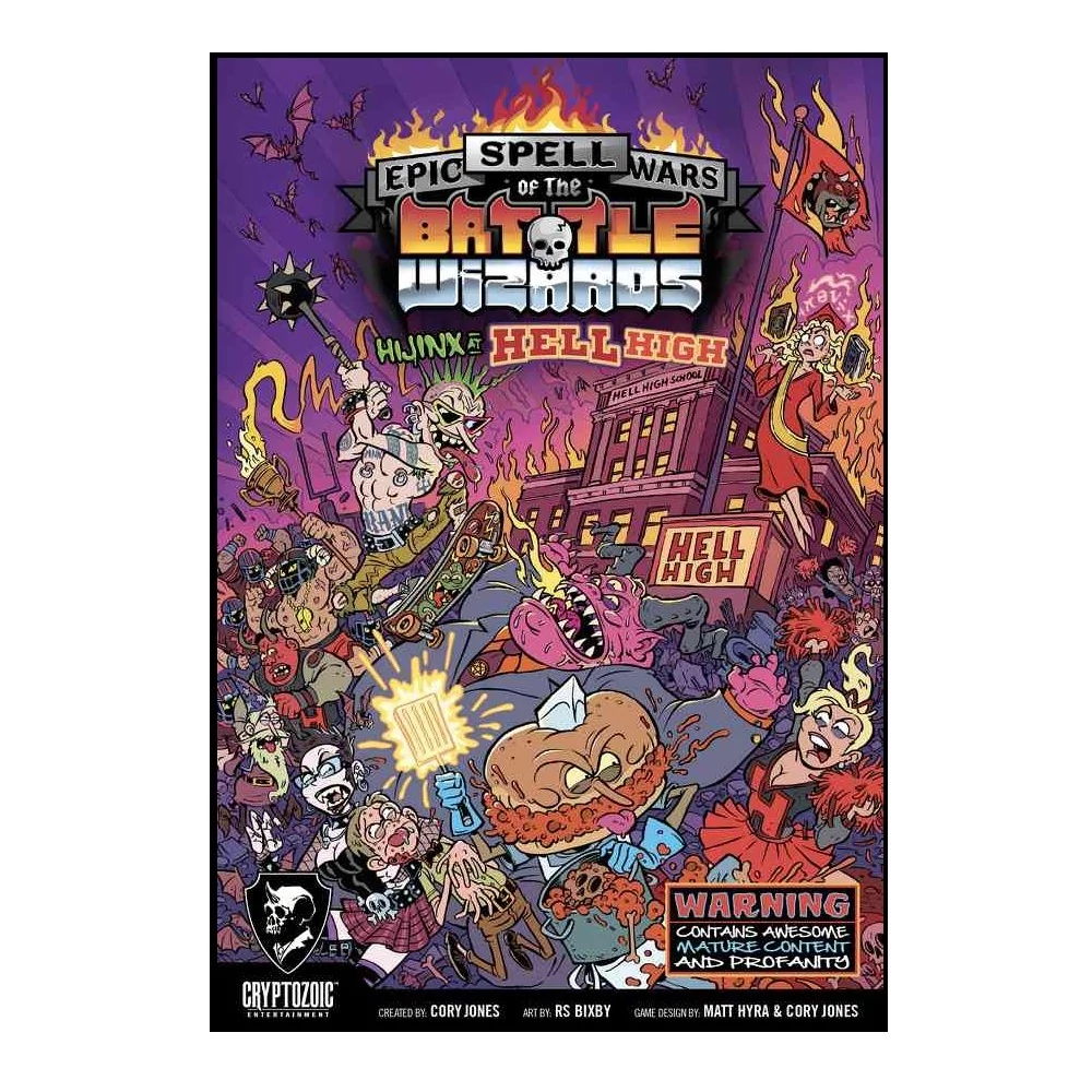 sticky Epic Spell Wars of the Battle Wizards: Hijinx- Hell High társasjáték