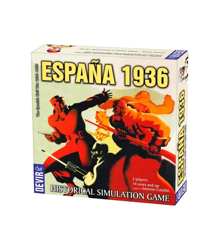 sticky ESPAÑA 1936, társasjáték, angol nyelvű