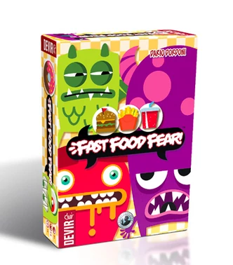 sticky Fast Food Fear társasjáték, angol nyelvű