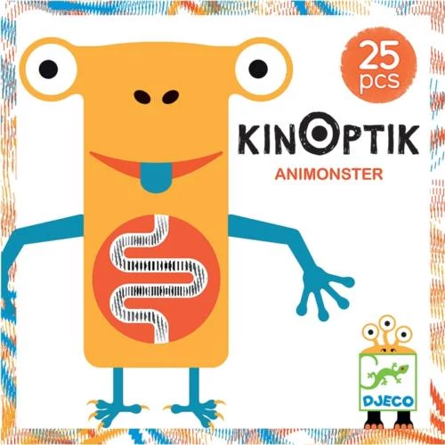 sticky Djeco Optikai puzzle, Kinoptik Animonster (26 darabos)