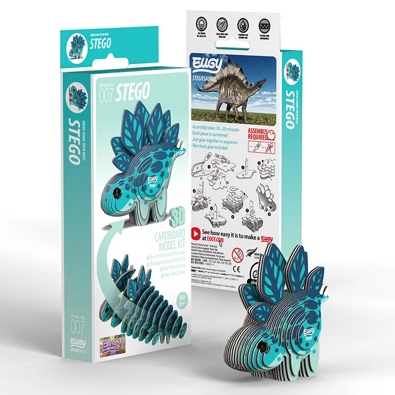 sticky EUGY Stegosaurus 3D puzzle