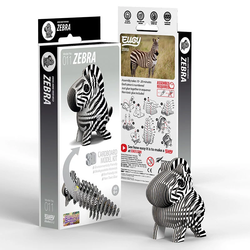 sticky EUGY Zebra 3D puzzle