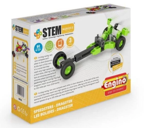 sticky Engino Stem Heroes, Versenyautók: Dragster építőjáték